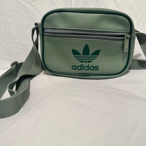 adidas sage green Trefoil belt bag